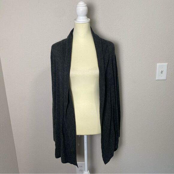 Eddie Bauer Wool Blend Lightweight Open Front Draped Cardigan Women's Size XL - Picture 9 of 12